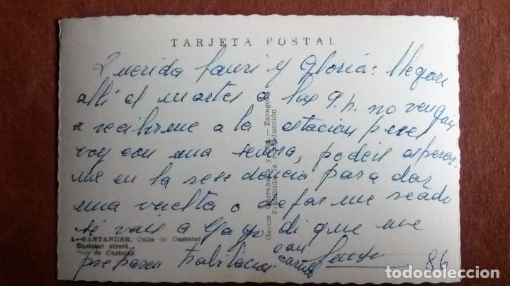 Postales: POSTAL SANTANDER - CALLE DE CASTELAR - Foto 2