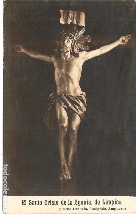 Postcards: POSTAL, SANTO CRISTO  DE LA AGON&Iacute;A DE LIMPIAS, LEONCIO-FOTOGRAFO-AMPUERO