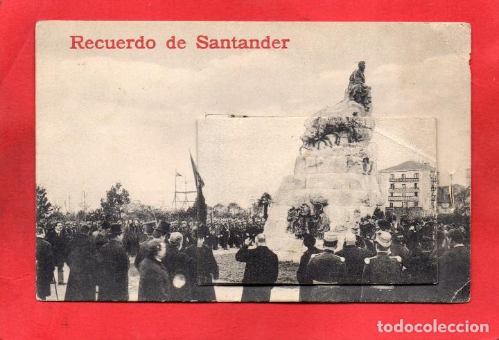 Postales: recuerdo de santander. ventanilla con 12 vistas - Foto 1