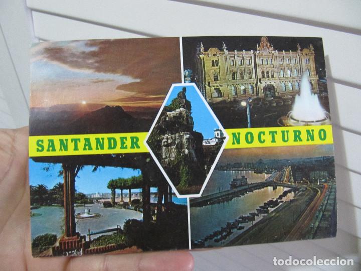 Postales: 272 - SANTANDER DE NOCHE *** CIRCULADA