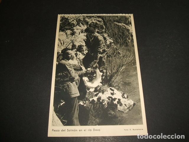 Postales: LIEBANA CANTABRIA PESCA DEL SALMON EN EL RIO DEVA - Foto 1