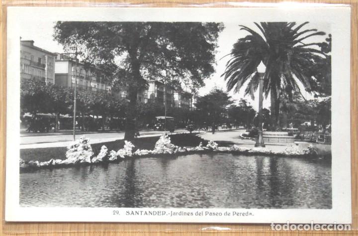 Postales: SANTANDER - JARDINES DEL PASEO PEREDA - Foto 1