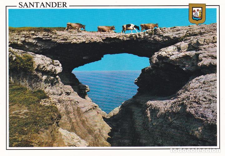 Postales: POSTAL PUENTE DEL DIABLO. SANTANDER - Foto 1