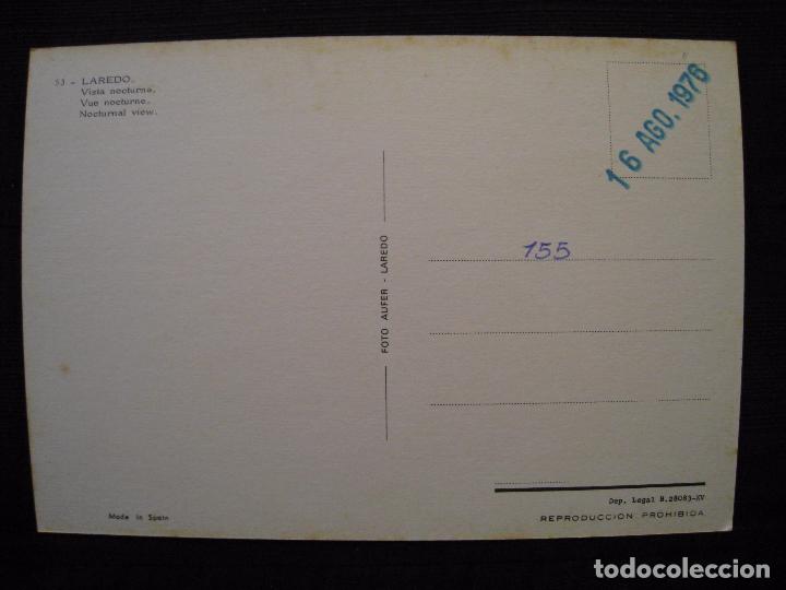 Postales: POSTAL LAREDO - VISTA NOCTURNA. - Foto 3