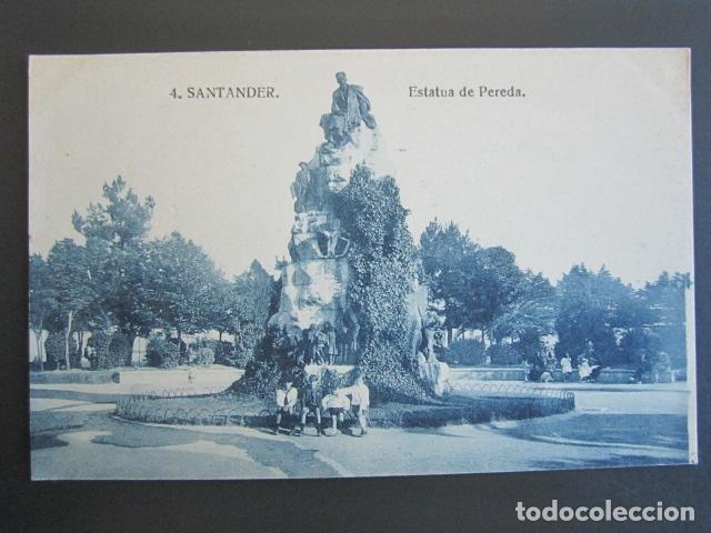 Postales: POSTAL SANTANDER. ESTATUA DE PEREDA. - Foto 1