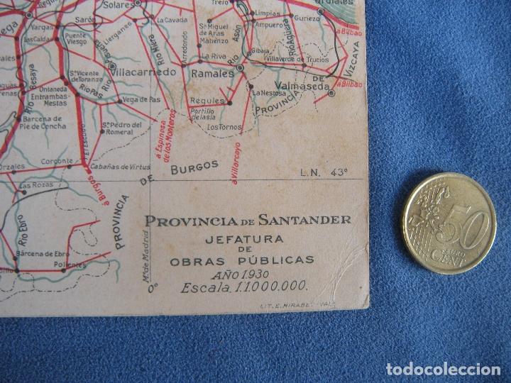 Postales: POSTAL MAPA DE SANTANDER CON DISTANCIAS KM - Foto 4