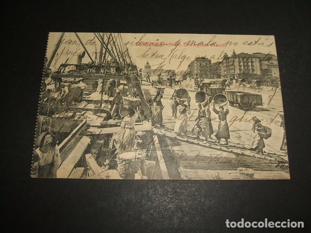 Postales: SANTANDER MUELLE DESCARGANDO UN BARCO - Foto 1