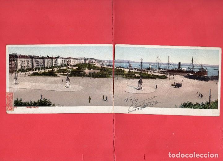 Postales: santander. photoglob. postal doble - Foto 1