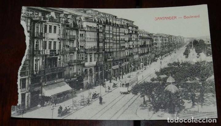 Postales: POSTAL DE SANTANDER, EL BOULEVARD, ED. E. CABRILLO, NO CIRCULADA. - Foto 1