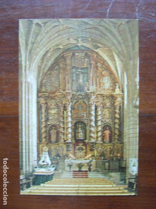 Postales: SAN VICENTE DE LA BARQUERA ALTAR MAYOR IGLESIA DE SANTA MAR&Iacute;A POSTAL