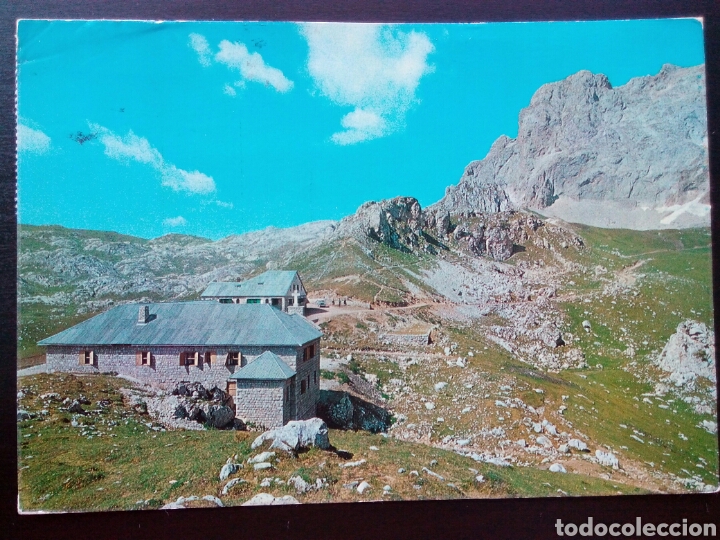 Cartes Postales: Postal de los Picos de Europa. Refugio de &Aacute;vila.