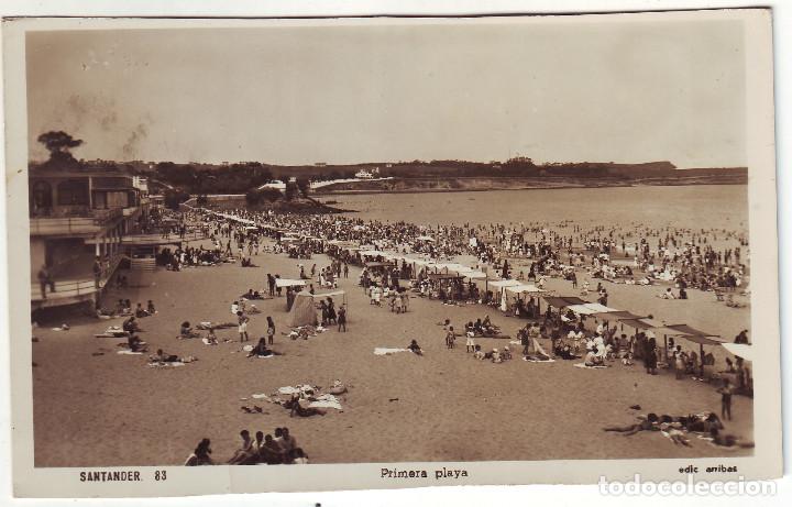 Postales: PE-581  SANTANDER  PRIMERA PLAYA - Foto 1
