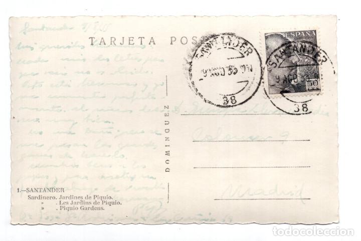 Postales: SANTANDER.- JARDINES DEL PIQUIO. - Foto 2