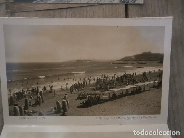 Postales: Lote de 4 postales abanico santander - Foto 1