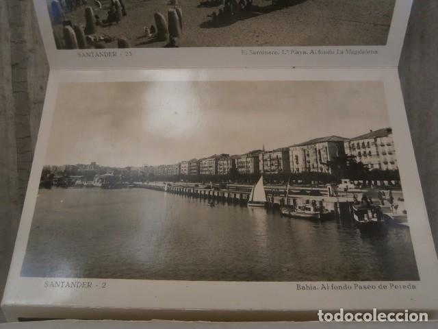 Postales: Lote de 4 postales abanico santander - Foto 2