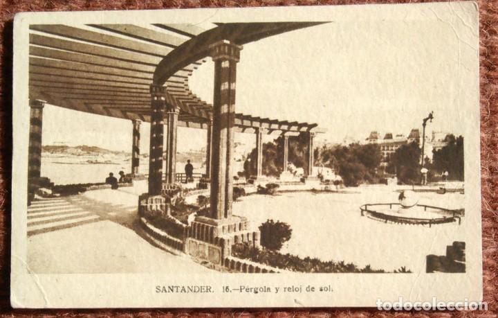 Postales: SANTANDER - PERGOLA Y RELOJ DE SOL - Foto 1