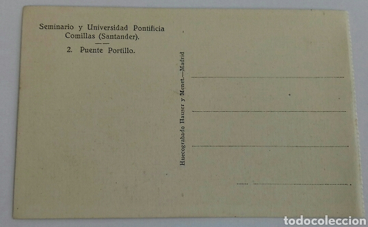 Postales: Comillas. 2. Puente Portillo. - Foto 2