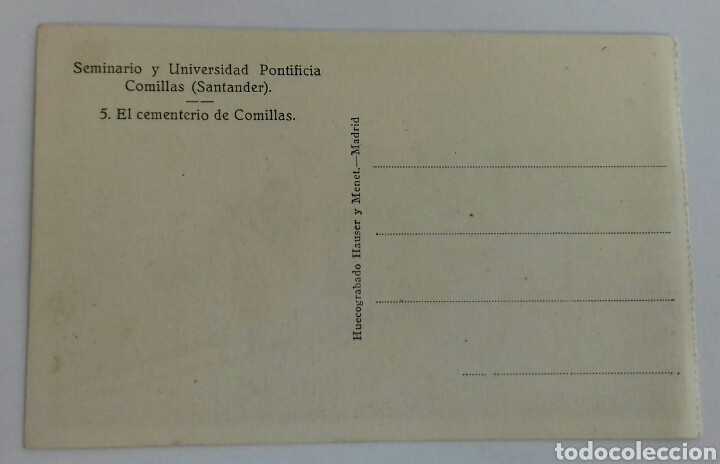 Postales: Comillas. 5.- El Cementerio de Comillas. - Foto 2