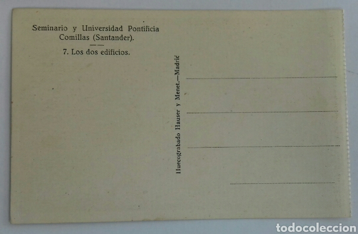 Postales: Comillas. 7.- Los dos Edificios - Foto 2