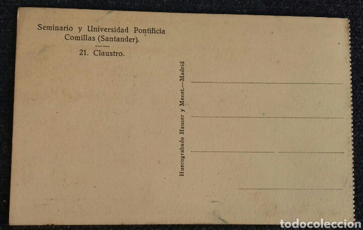 Postales: Comillas. 31.- claustro - Foto 2