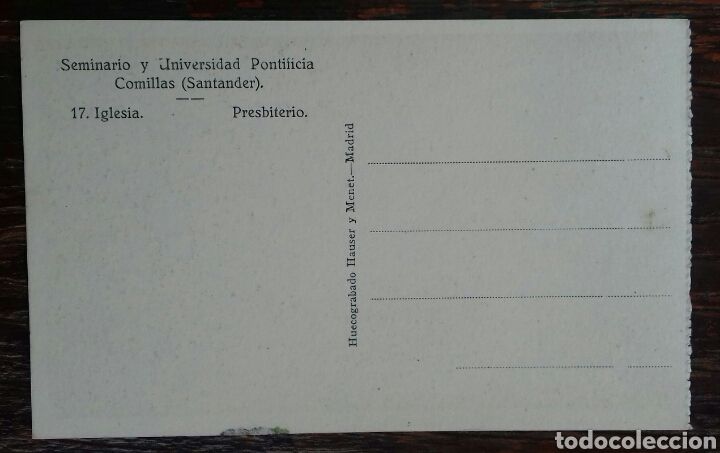Postales: Comillas. 17.- Iglesia. Presbiterio - Foto 2