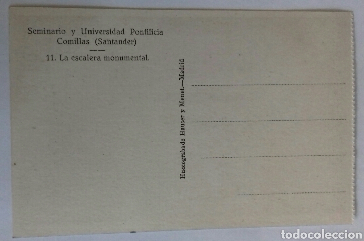 Postales: Comillas. 11.- La Escalera Monumental - Foto 2
