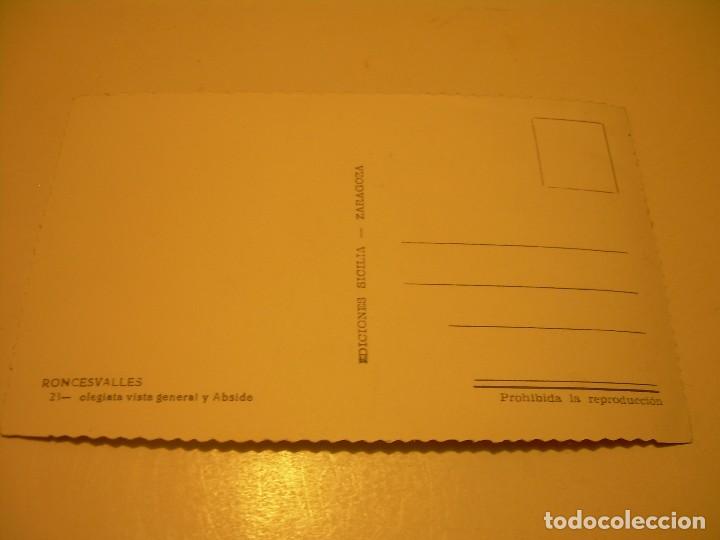 Postales: ANTIGUA POSTAL...RONCESVALLES. - Foto 2
