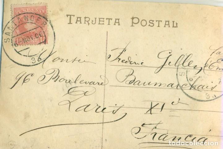 Postales: SANTANDER DESCARGANDO BACALAO.CIRCULADA EN 1906. - Foto 2 - 124534367