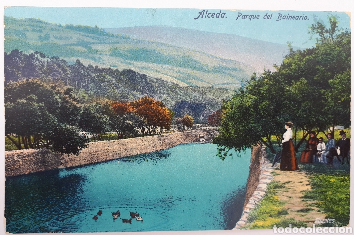 Postales: ALCEDA. Parque del Balneario - Foto 1