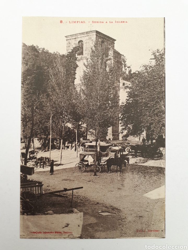 Postales: 8.- Limpias.- Subida a la Iglesia. - Foto 1