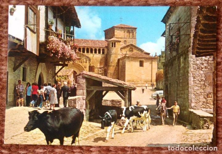Postales: SANTILLANA DEL MAR - COLEGIATA - Foto 1