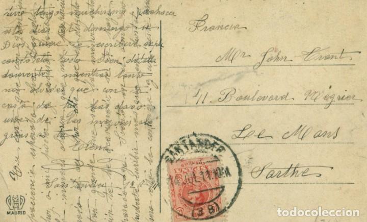Postales: PENAL C&Aacute;RCEL DE EL DUESO. 1910. EDIFICIO EN OBRAS. CIRCULADA EN 1911. - Foto 2