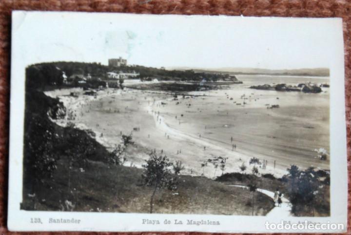 Postales: SANTANDER - PLAYA DE LA MAGDALENA - Foto 1