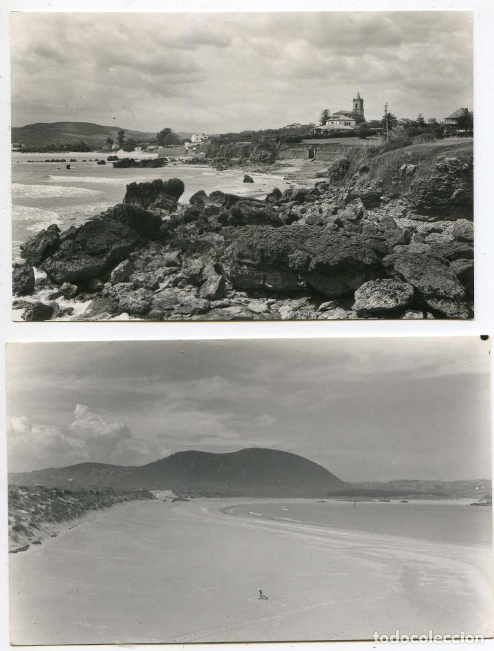 Postales: Noja. Dos postales. Vista parcial, y playa de Ris. Ediciones D. Solar - Foto 1