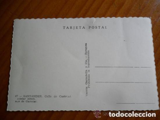 Postales: POSTAL SANTANDER CALLE CASTELAR - Foto 3