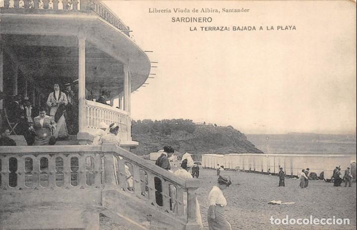 Postales: SARDINERO.- LA TERRAZA, BAJADA A LA PLAYA - Foto 1