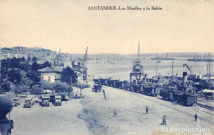 Postales: SANTANDER.- LOS MUELLES Y LA BAH&Iacute;A - Foto 1
