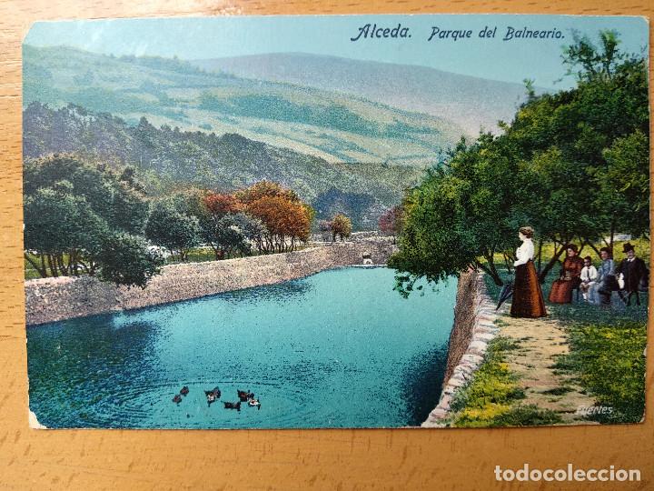 Postales: ALCEDA. PARQUE DEL BALNEARIO. - Foto 1