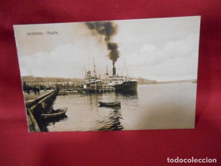 Postales: ANTIGUA POSTAL - SANTANDER - MUELLE - SIN CIRCULAR - - Foto 1