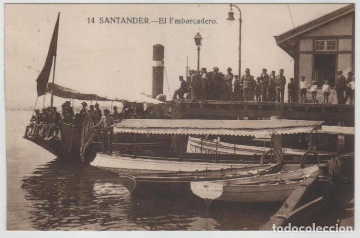 Postales: Postal Cantabria Santander El embarcadero - Foto 1