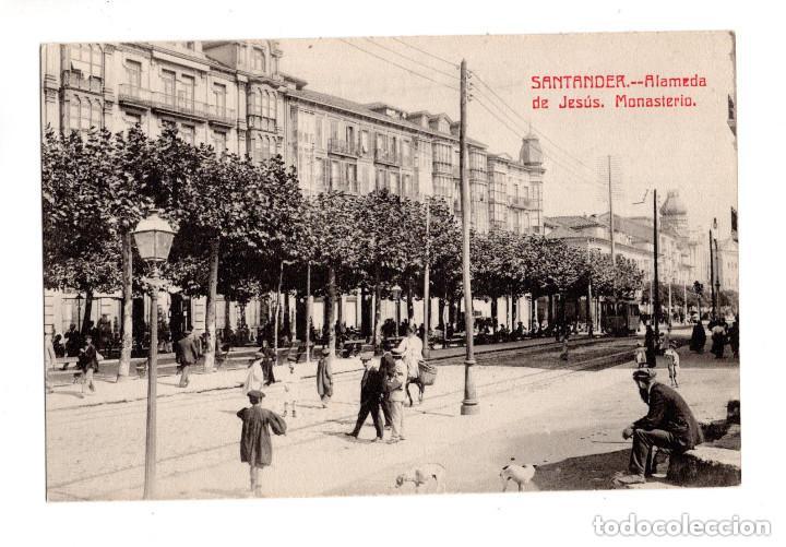 Postales: SANTANDER.- ALAMEDA DE JESUS MONASTERIO - Foto 1