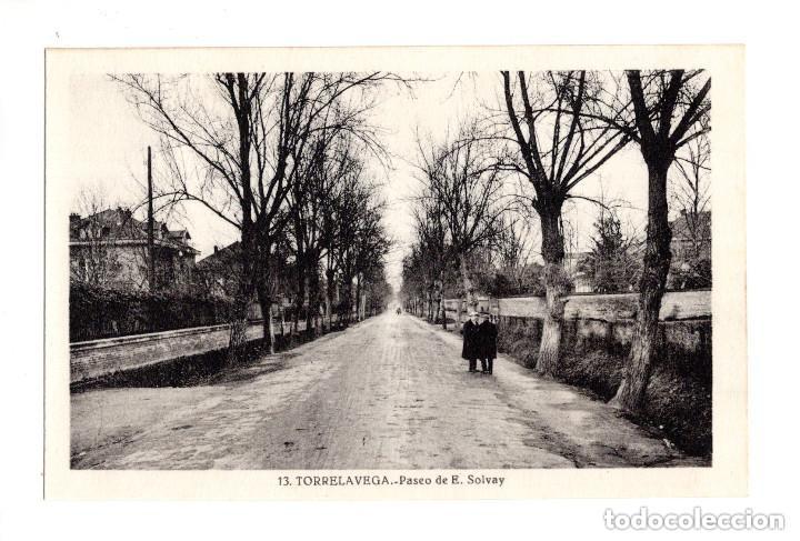Postales: TORRELAVEGA.(CANTABRIA).- PASEO DE E. SOLVAY - Foto 1