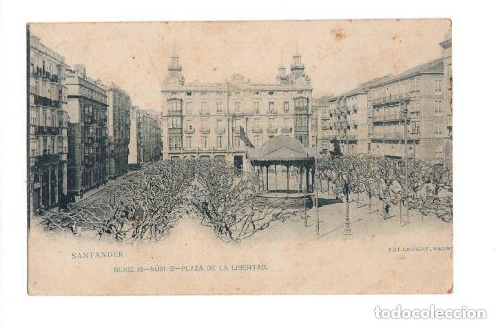 Postales: SANTANDER.- PLAZA DE LA LIBERTAD - Foto 1