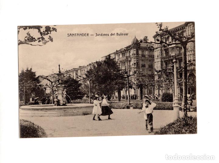 Postales: SANTANDER.(CANTABRIA).- JARDINES BOULEVARD - Foto 1