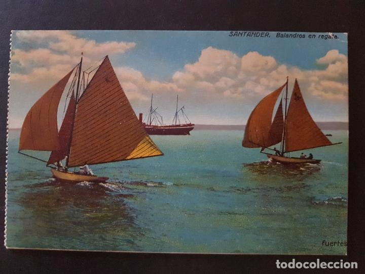 Postales: Santander balandros en regata - Foto 1