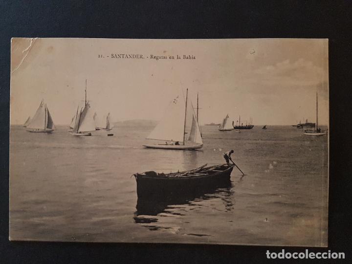 Postales: Santander regatas en la bahia - Foto 1
