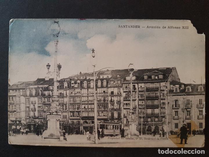 Postales: SANTANDER AVENIDA DEL ALFONSO XIII - Foto 1