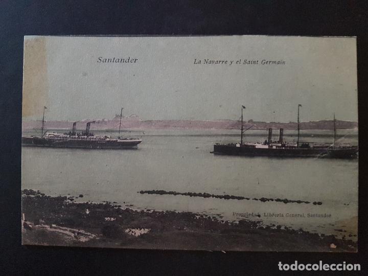Postales: SANTANDER LA NAVARRE Y EL SAINT GERMAIN - Foto 1