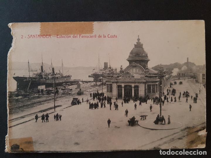 Postales: SANTANDER ESTACION DEL FERROCARRIL DE LA COSTA - Foto 1