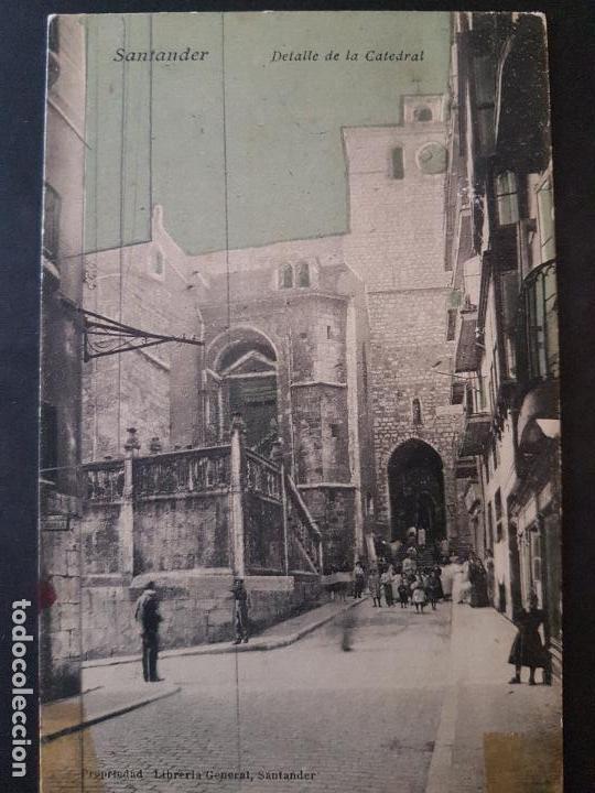 Postales: SANTANDER DETALLE DE LA CATEDRAL - Foto 1